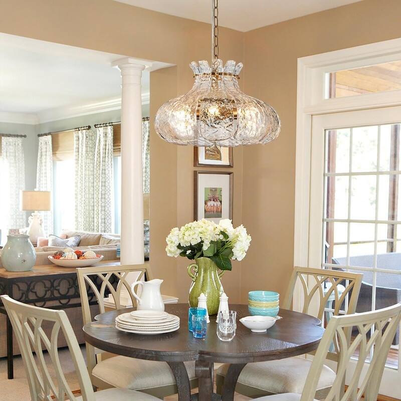 6-light hanging light gold hallway light glass, metal entryway light