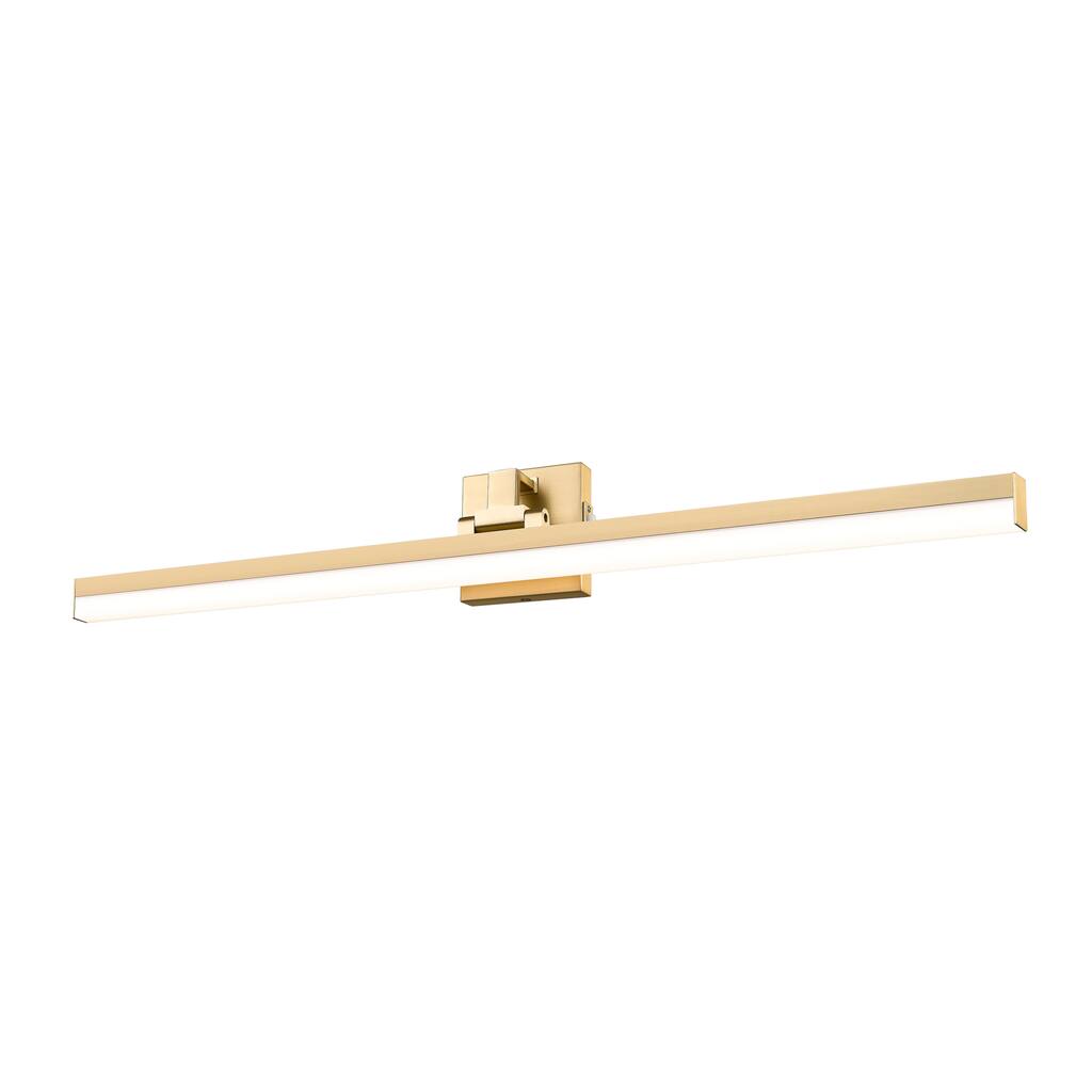 Liam by Z-Lite 1 Light Vanity in Modern Gold with Frosted Plastic Shade - Modern Gold