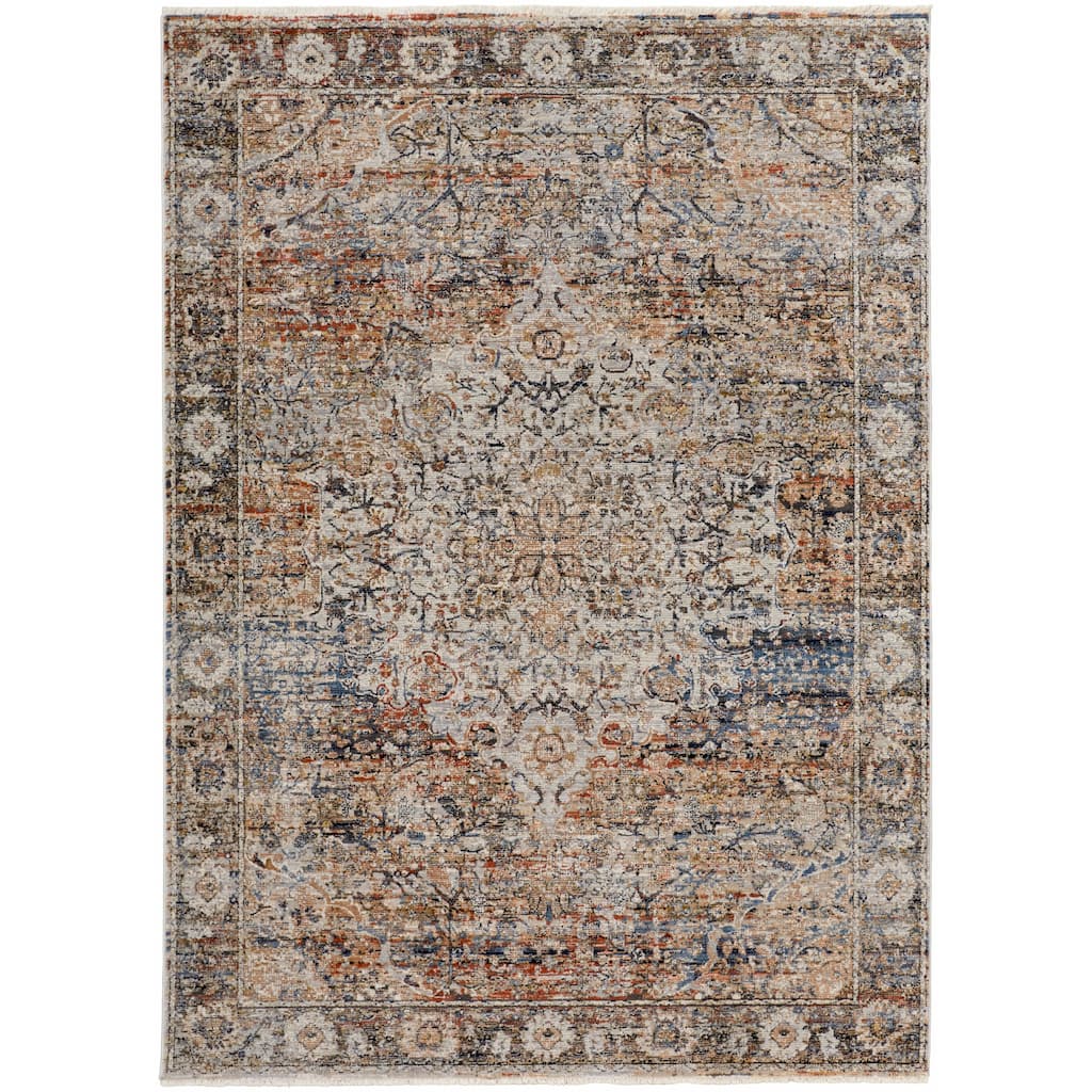 Grand Bazaar Frencess Machine Made Medallion Transitional Area Rug