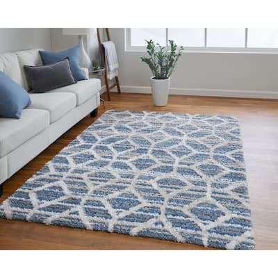 Grand Bazaar Caide Machine Made Diamond Transitional Area Rug