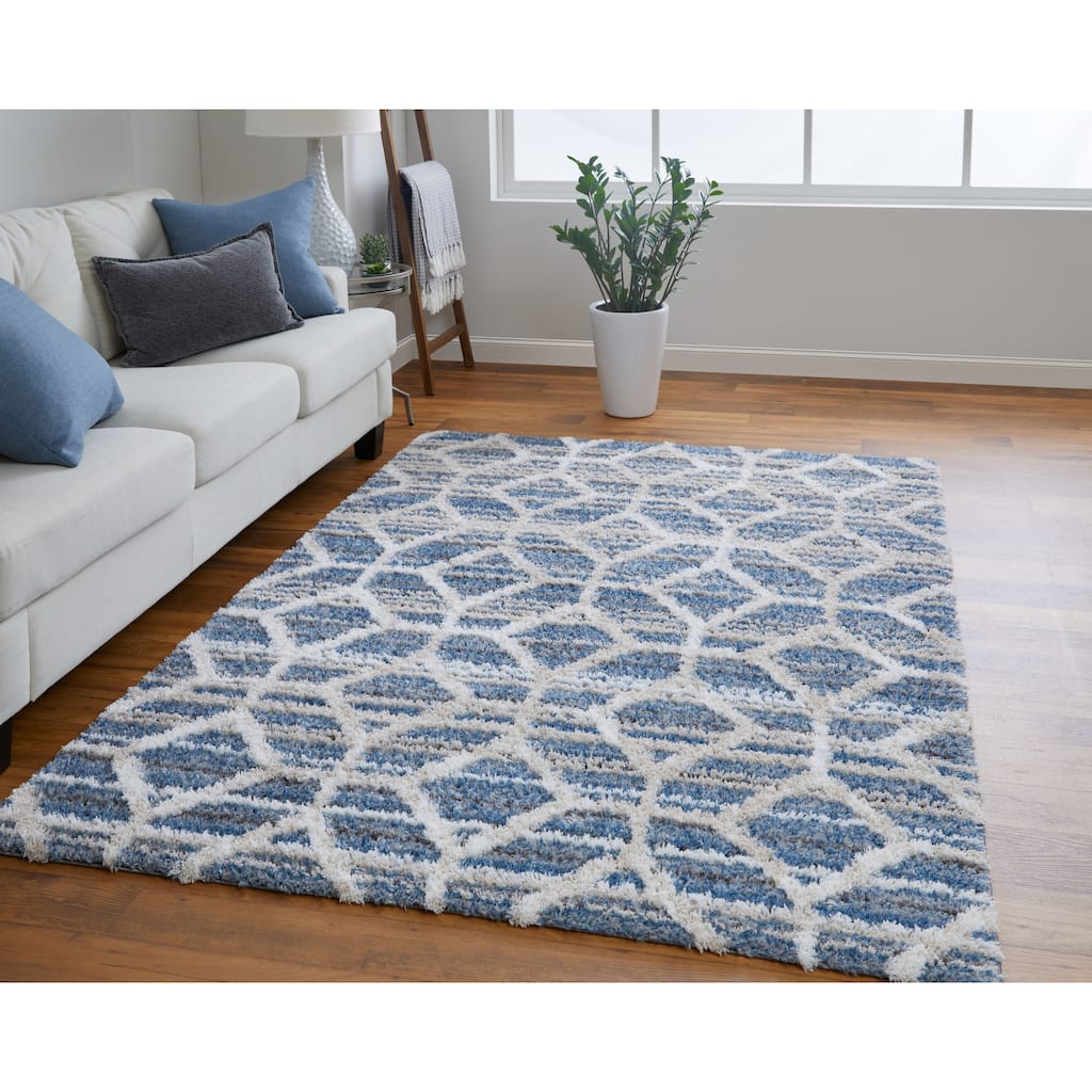 Grand Bazaar Caide Machine Made Diamond Transitional Area Rug