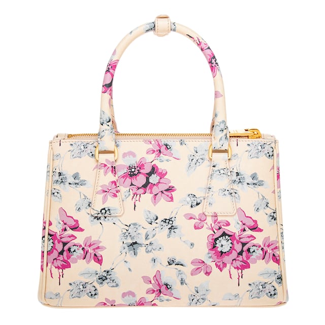 Prada Galleria Printed Saffiano Leather Bag