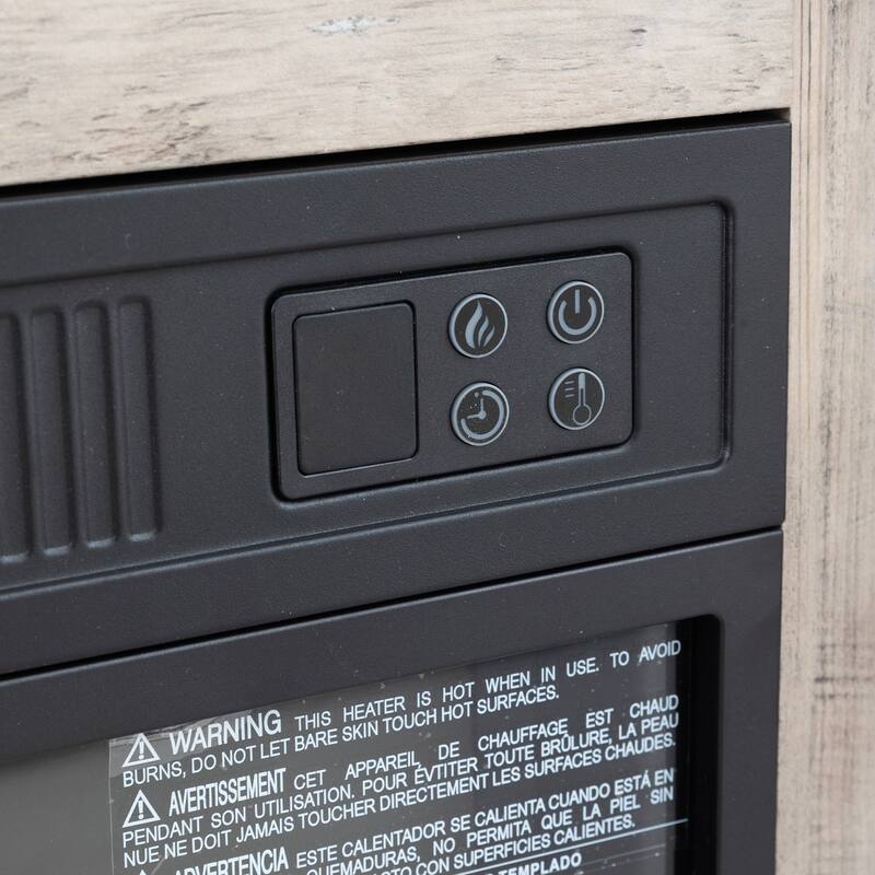 TVstand with electronicfireplace and remote control