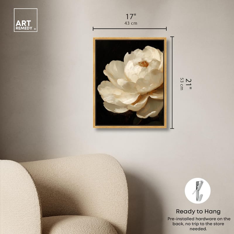 Dramatic Bloom Canvas by Art Remedy