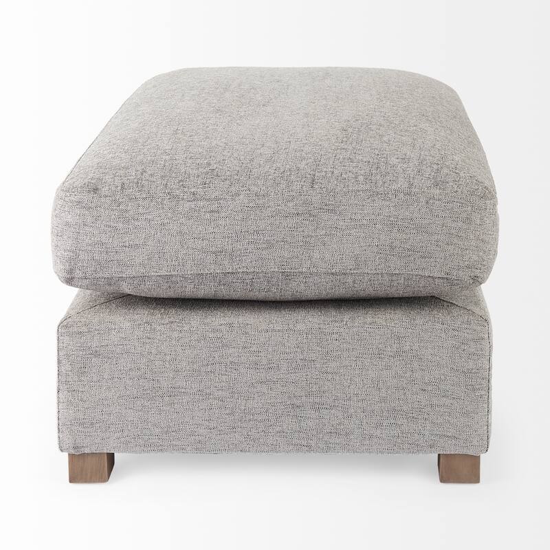 Valence 38.6L x 26.0W x 17.7H Medium Gray 2/3 Ottoman Sectional Piece - 39.76 x27.95 x20.47