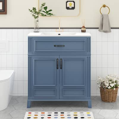30'' Bathroom Vanity with Ceramic Sink