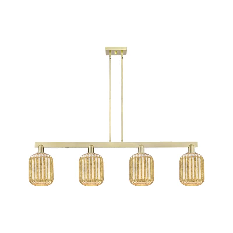 Innovations Lighting 716-4I-13-48 Preston Linear Cylinder Preston 4 - Antique Brass / Mercury