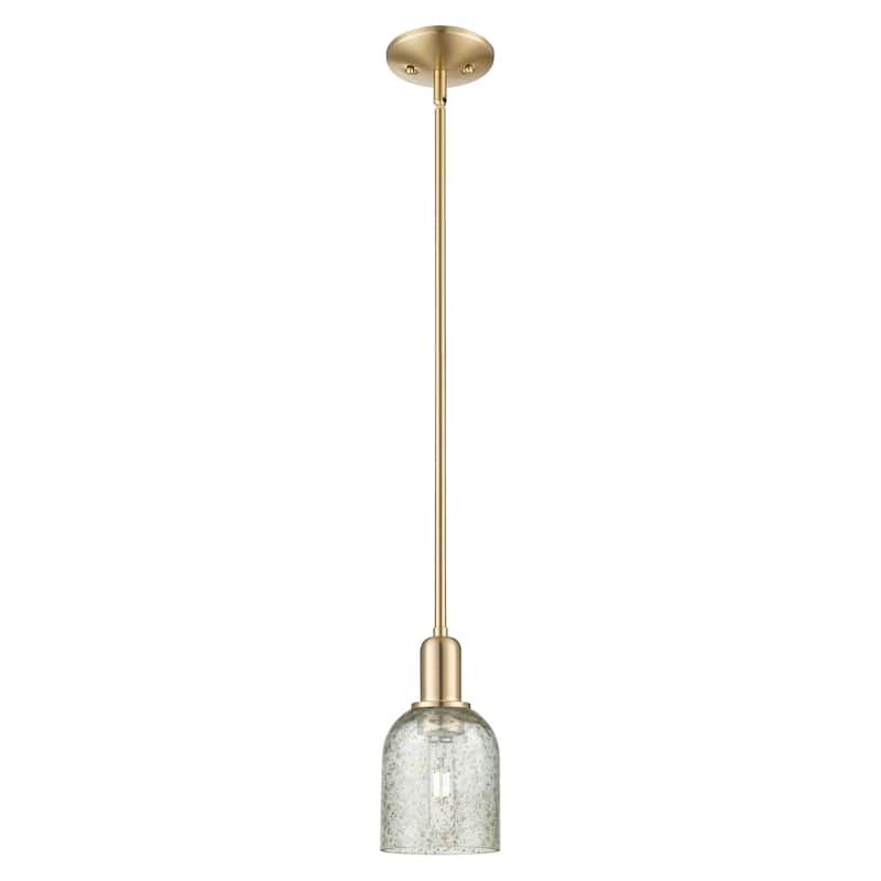 Innovations Lighting Endless Possibilities Arcadia - Caledonia - 1 Light 5" Stem Hung Mini Pendant - Champagne Bronze/Mica