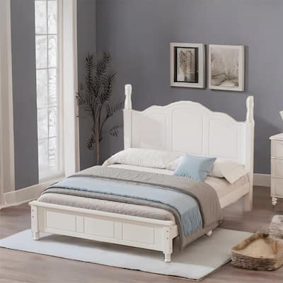 Full Size Platform Bed with Wooden Slat Support