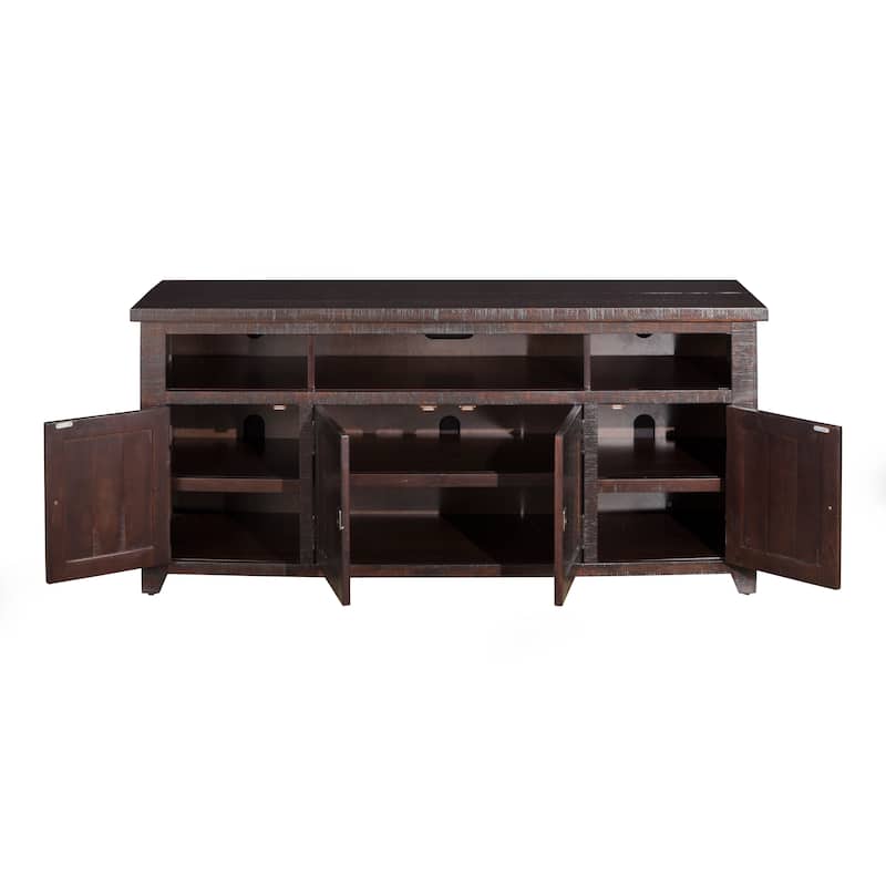 Nantucket 65-Inch Wide Solid Wood TV Stand with Storage