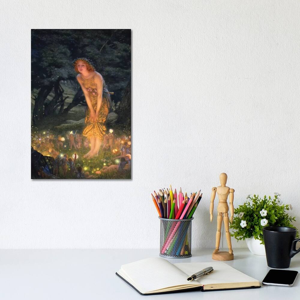 iCanvas "Midsummer's Eve" by Edward Robert Hughes Canvas Print