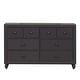 preview thumbnail 3 of 4, Cottage View Dark Gray 6 Drawer Dresser