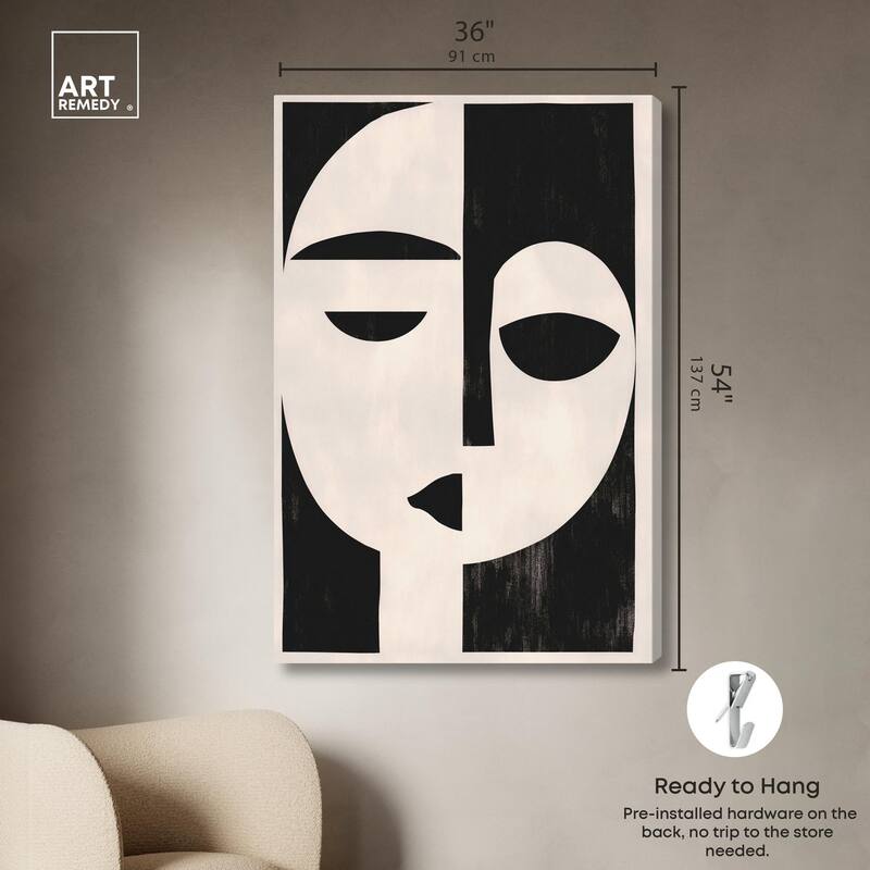 The Mask I Canvas by Art Remedy, Gallery Wrapped