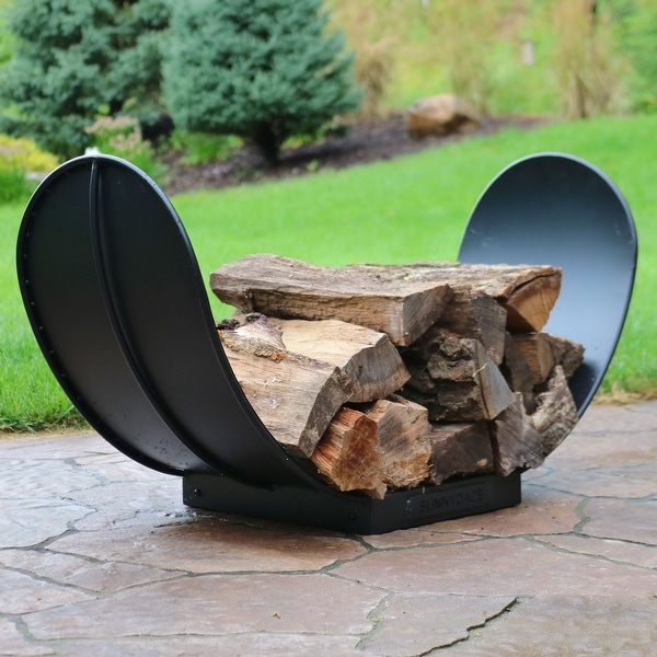 Curved firewood rack clearance