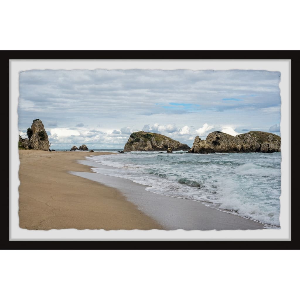 Ride the Tides Framed Wall Art, Elegant Home Touch - Sophisticated Artwork for Refined Décor