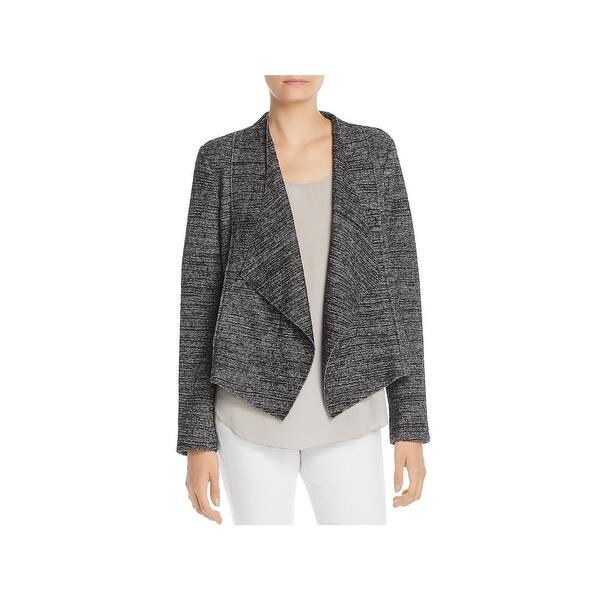 Shop Bagatelle Womens Tweed Jacket Drapey Open Front On Sale
