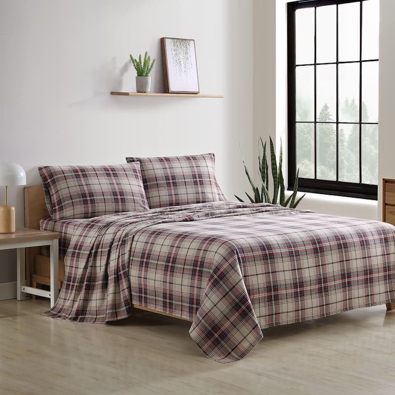 Eddie Bauer Printed Cotton Flannel Sheet Set