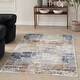 preview thumbnail 5 of 6, Nourison Motion Indoor only Blue Abstract Area Rug - 5' 3" x 7'