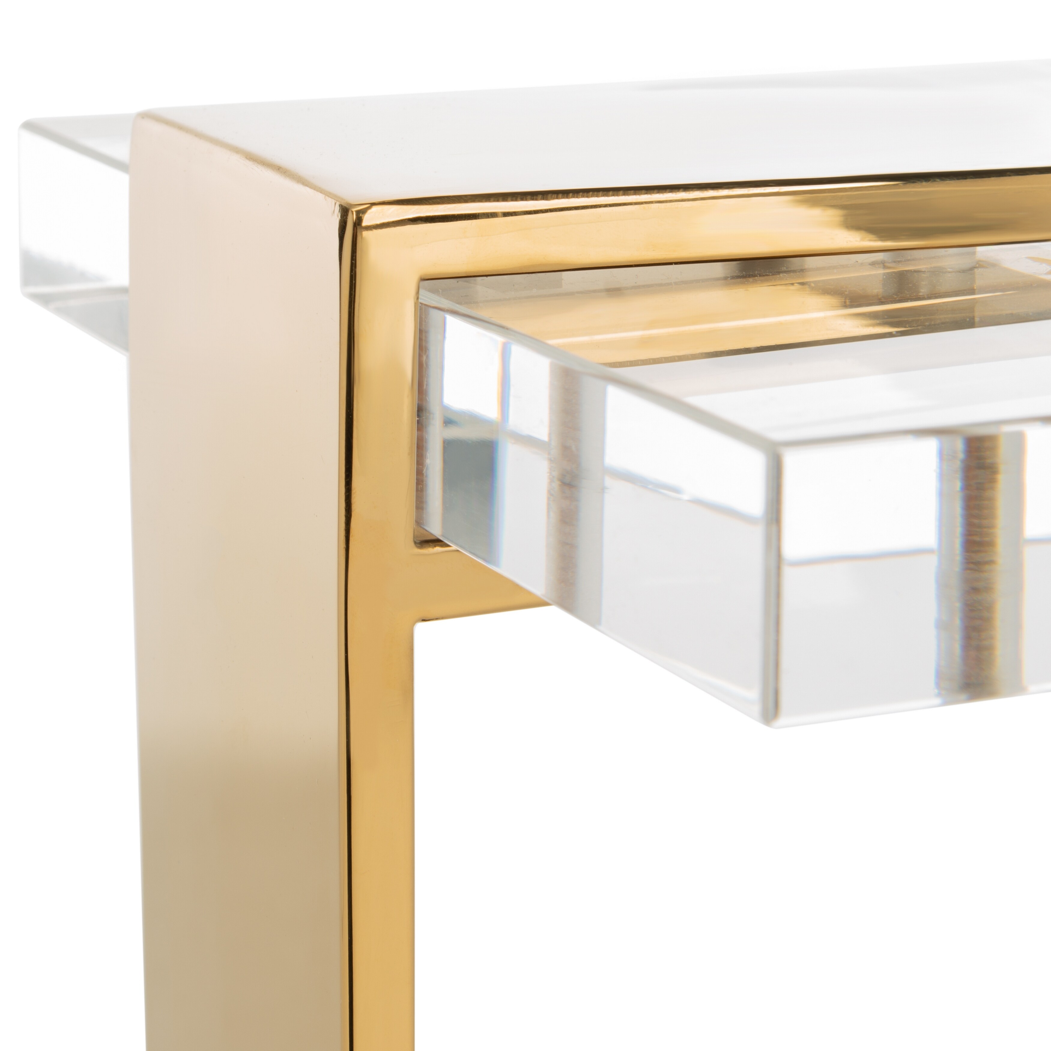 Shop Safavieh Couture Mars Acrylic Drink Table 9 8 W X 9 8 L X
