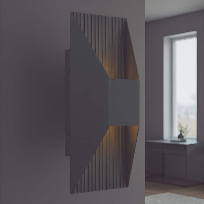 12 Inch LED Wall Sconce - Black