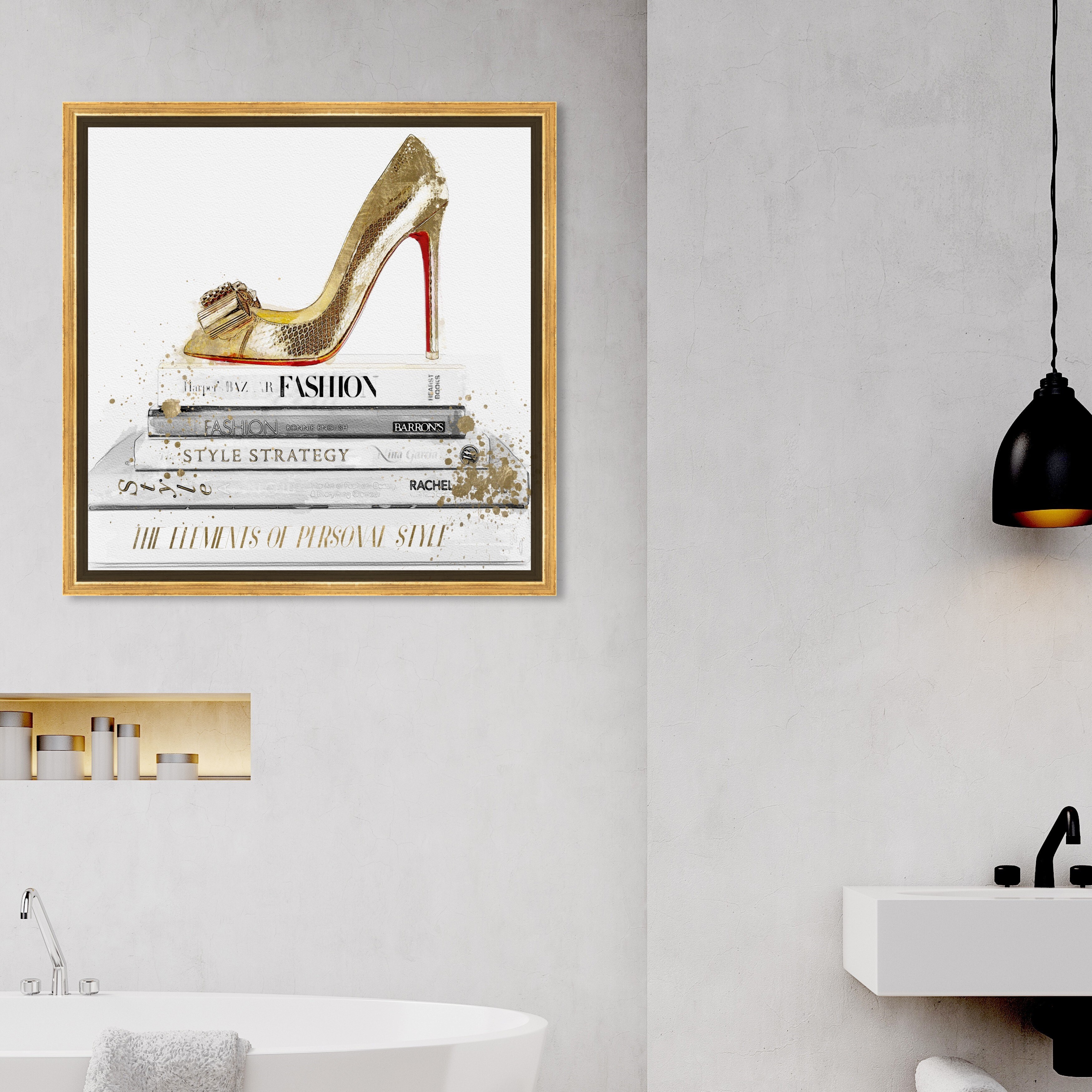 Oliver-Gal-'Gold-Shoe-and-Red-