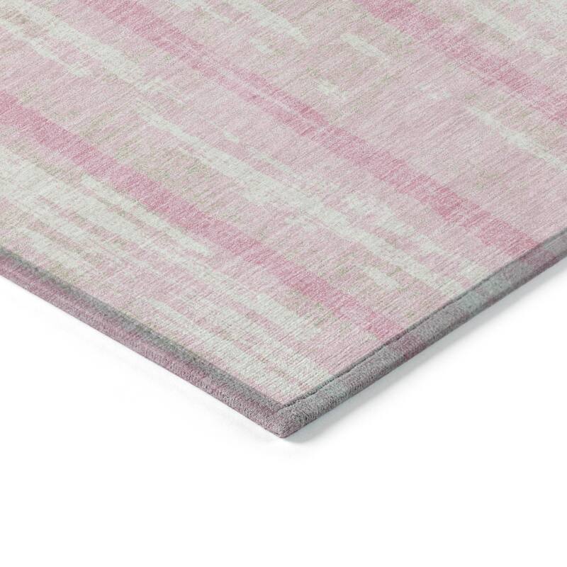 Machine Washable Indoor/ Outdoor Chantille Ombre Stripe Rug