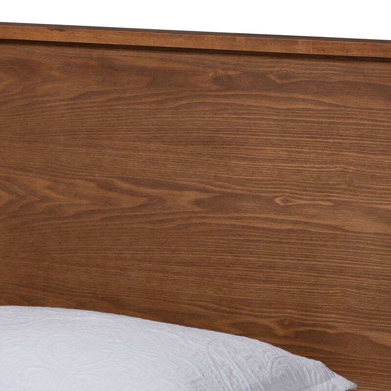 Gisa Mid-Century Modern Transitional Wood Twin Size Platform Bed