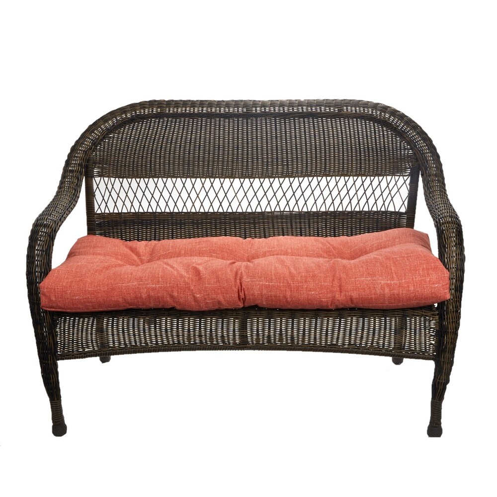 Tufted Indoor/Outdoor Bench Cushion (Multiple widths from 46 to 60 inch) -  On Sale - Bed Bath & Beyond - 30970422