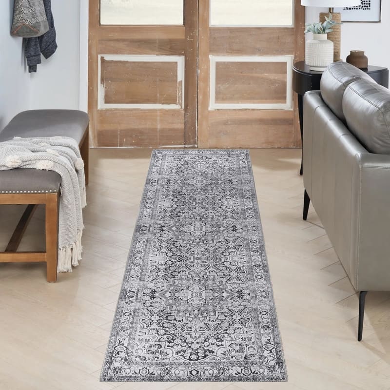 Superior Elodie Geometric Floral Medallion Indoor Area Rug