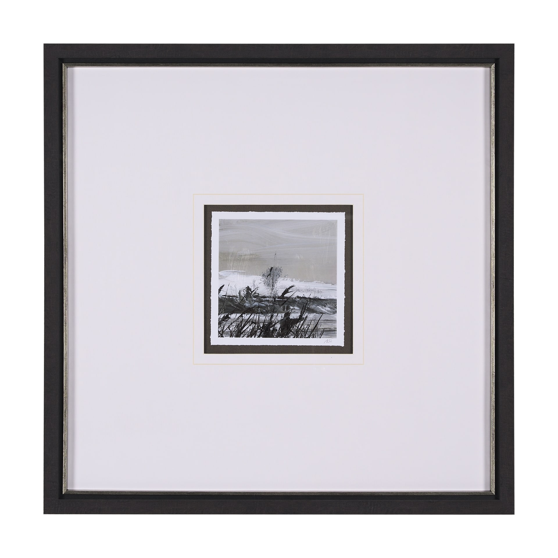 Winter Day III by Mercana Studio a Hand Embellished Textured Framed Art Print Matted under Glass
