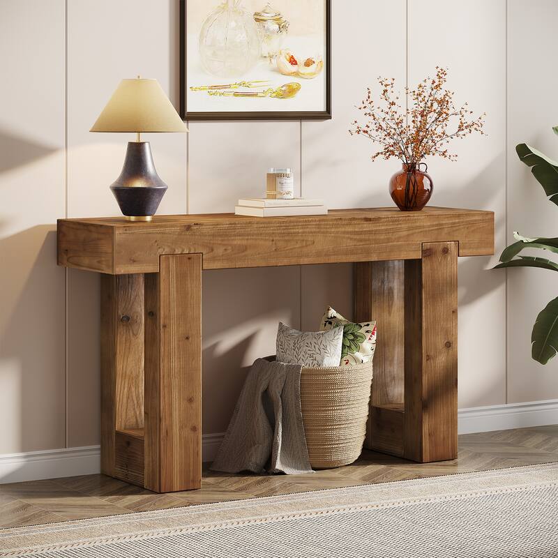 Wooden Console Table, Sofa Table for Behind Couch, Entryway, Hallway Living Room
