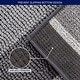 preview thumbnail 5 of 5, Subrtex Rugs Chenille Gradient Stripe Pattern Soft Plush Bath Rug Shower Water Absorbent Mat