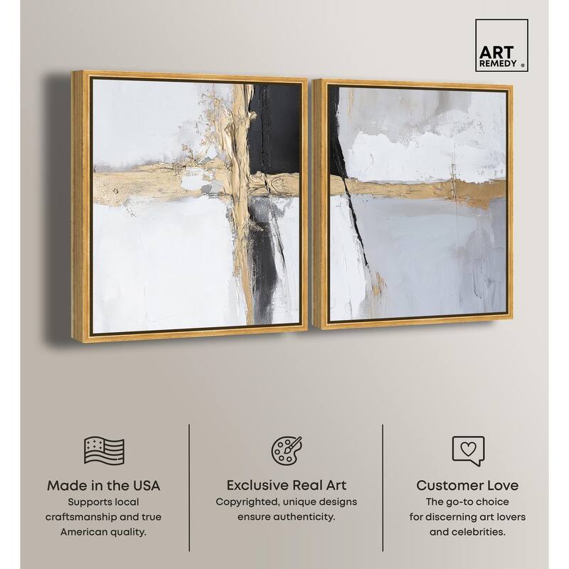 Cracks of Creation IV Canvas Set of 2 by Art Remedy