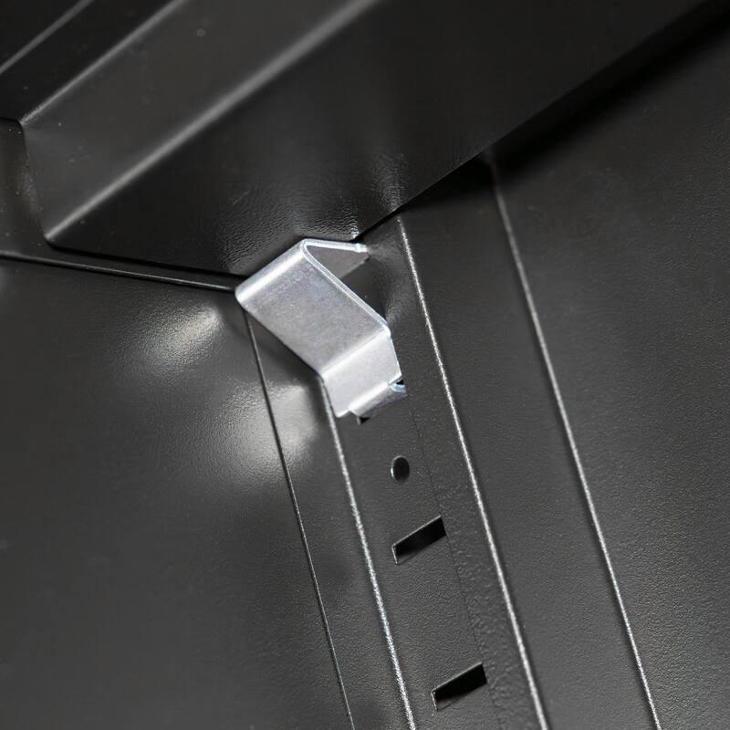 Metal Storage Cabinet with Doors and Adjustable Shelves, Steel Garage Storage Cabinet, Metal File Cabinet