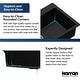 preview thumbnail 7 of 19, Karran Drop-In Quartz 33 in. 1-Hole 60/40 Double Bowl Kitchen Sink Kit
