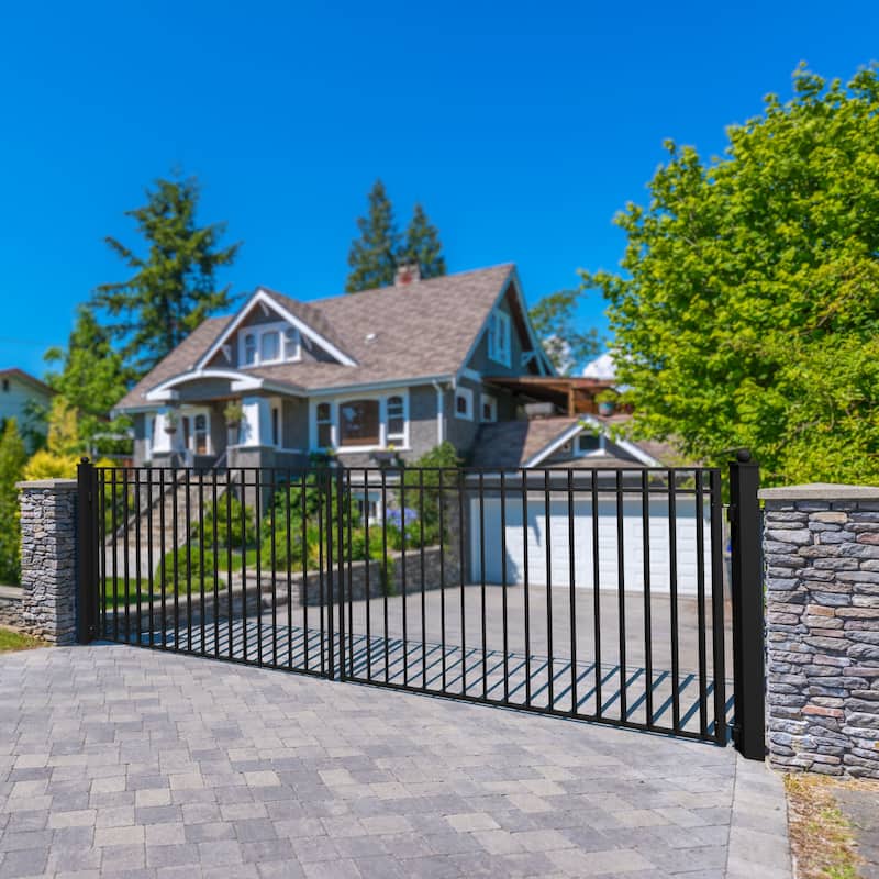 ALEKO Madrid Style Steel Dual Swing Driveway Gate 16' - 16 ft x 6 ft