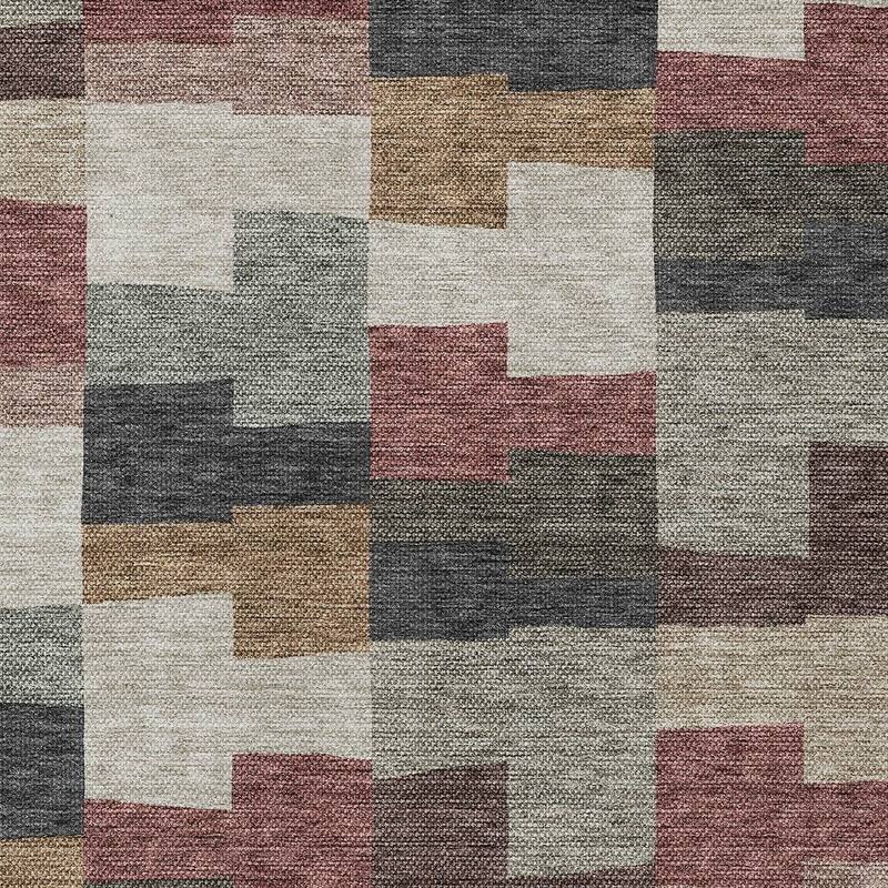 HomeRoots Geometric Transitional Rectangle Outdoor Rug
