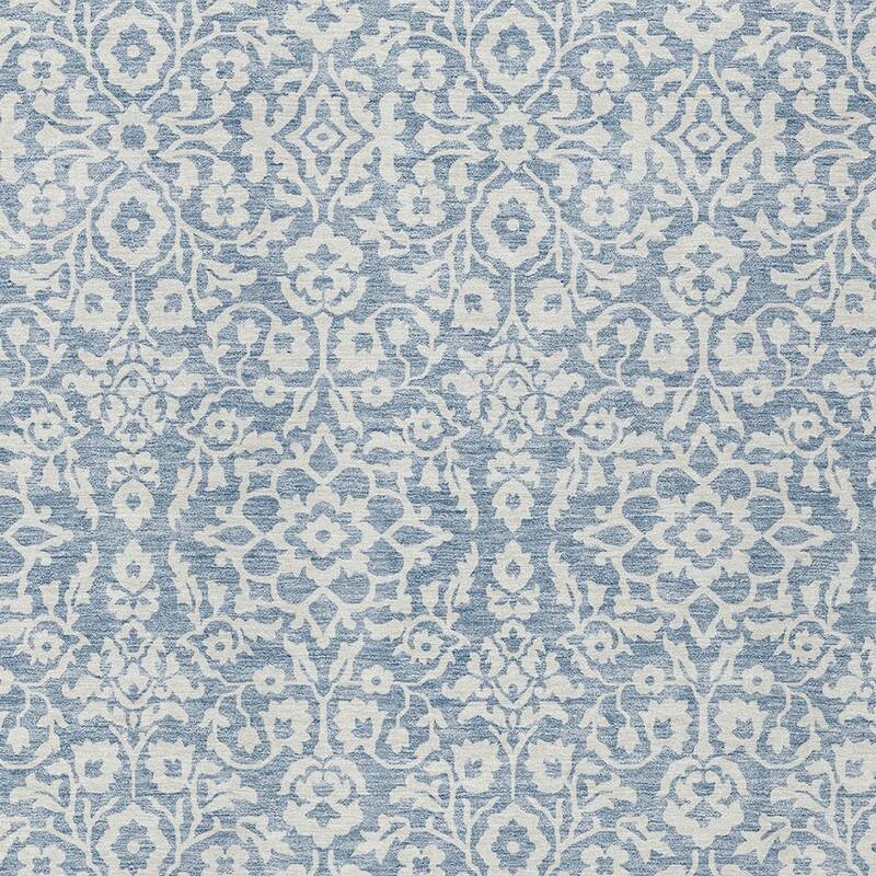 HomeRoots Damask Traditional Rectangle Outdoor Rug