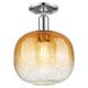 Option Polished Nickel / Amber Shade