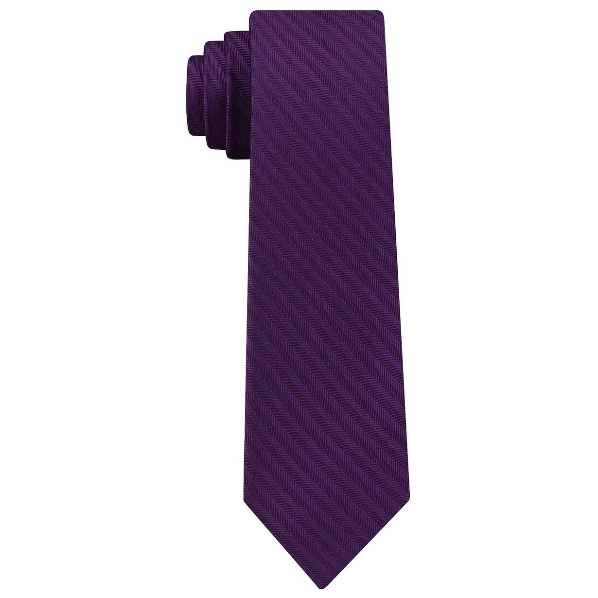 Shop Dkny Men S Street Woven Tonal Pattern Slim Silk Tie Necktie