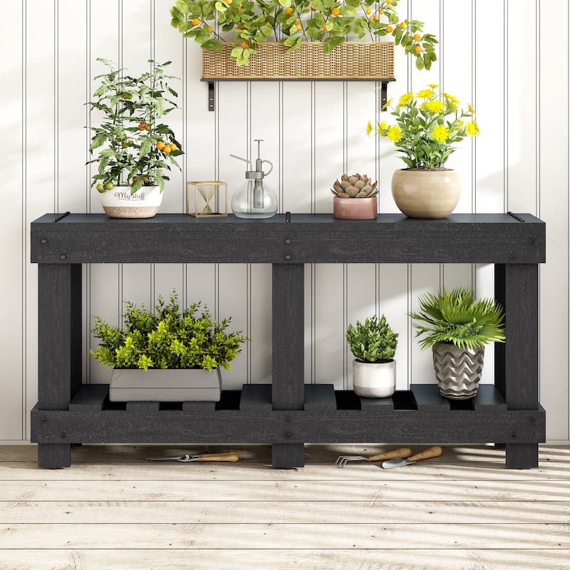 Entryway Table Console Table - Black