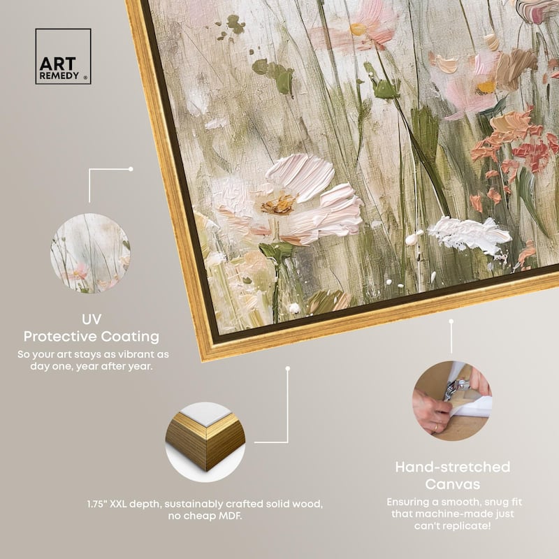 Floral Luster Canvas by Art Remedy