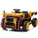 preview thumbnail 43 of 59, Two-Seat Construction Ride-On Vehicle with Rear Dump, MP3, and Remote Control 24v-Yellow