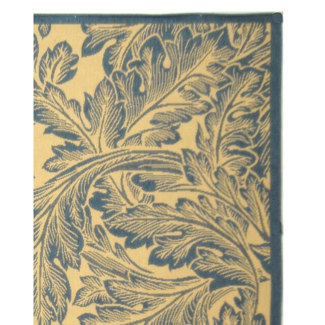 SAFAVIEH Courtyard Bettyjane Tropical Leaves Indoor/ Outdoor Area Rug