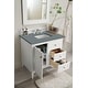 preview thumbnail 24 of 32, James Martin Vanities Palisades 36" Single Vanity, Bright White