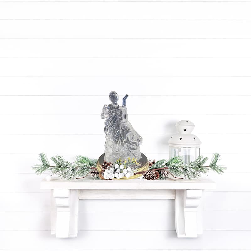 11.4" Holy Family Glitter Globe