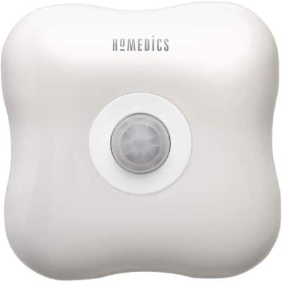 Homedics TotalClean Personal Filterless UV-C Plug-In Air Sanitizer and Purifier. Built-In Night-Light, Auto-On Motion
