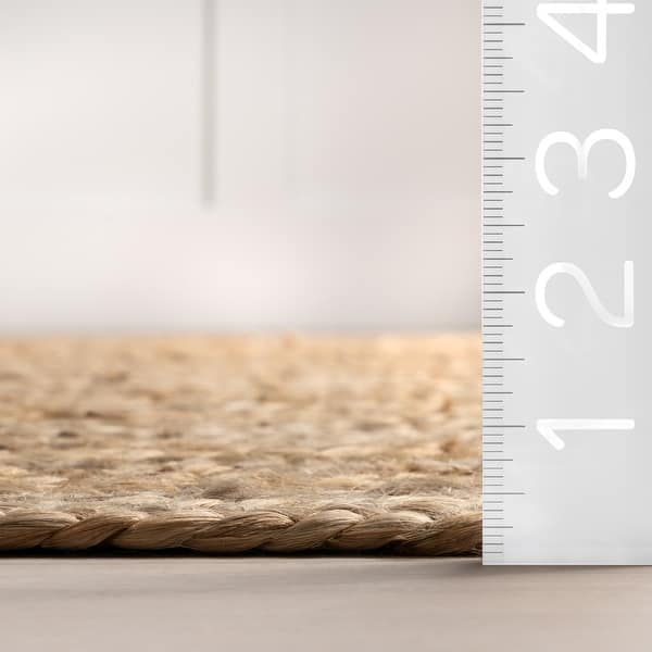 dimension image slide 1 of 8, Nuloom Adelaida Farmhouse Jute Area Rug
