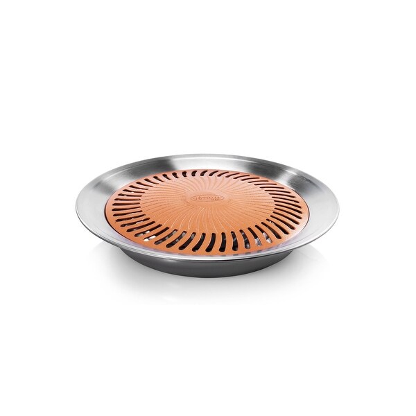 Gotham Steel Titanium & Ceramic Non-stick, Smokeless, Stove Top Grill, The Healthy Indoor Kitchen BBQ Grill