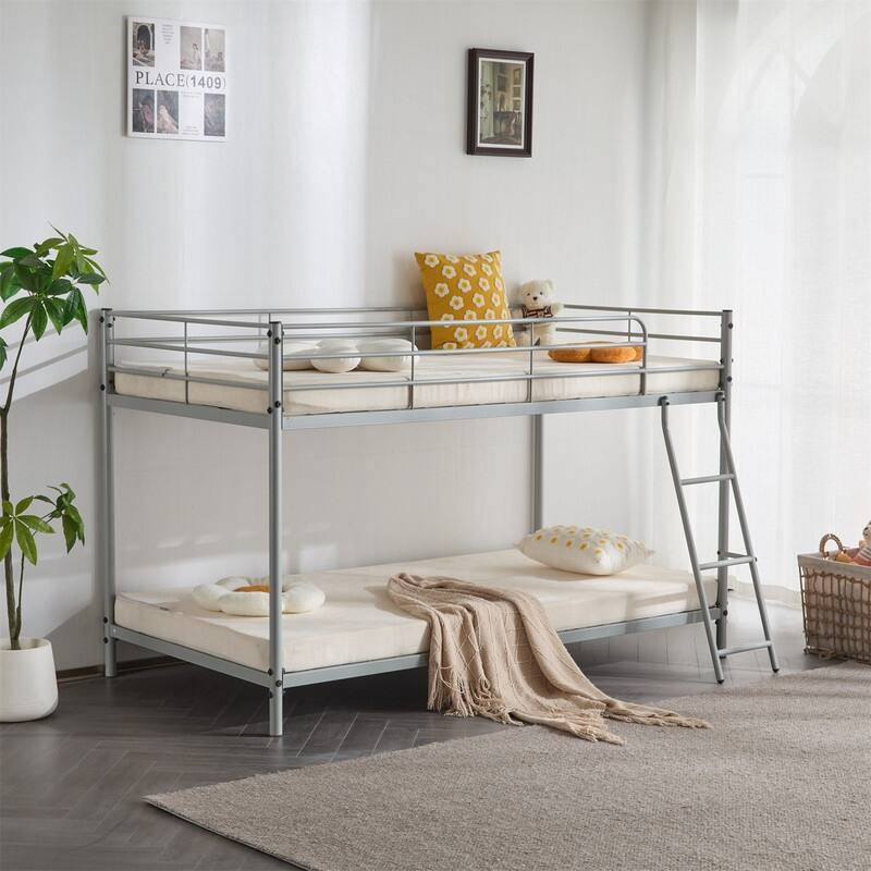 Twin-friendly Metal Bunk round Beds in Multiple colors
